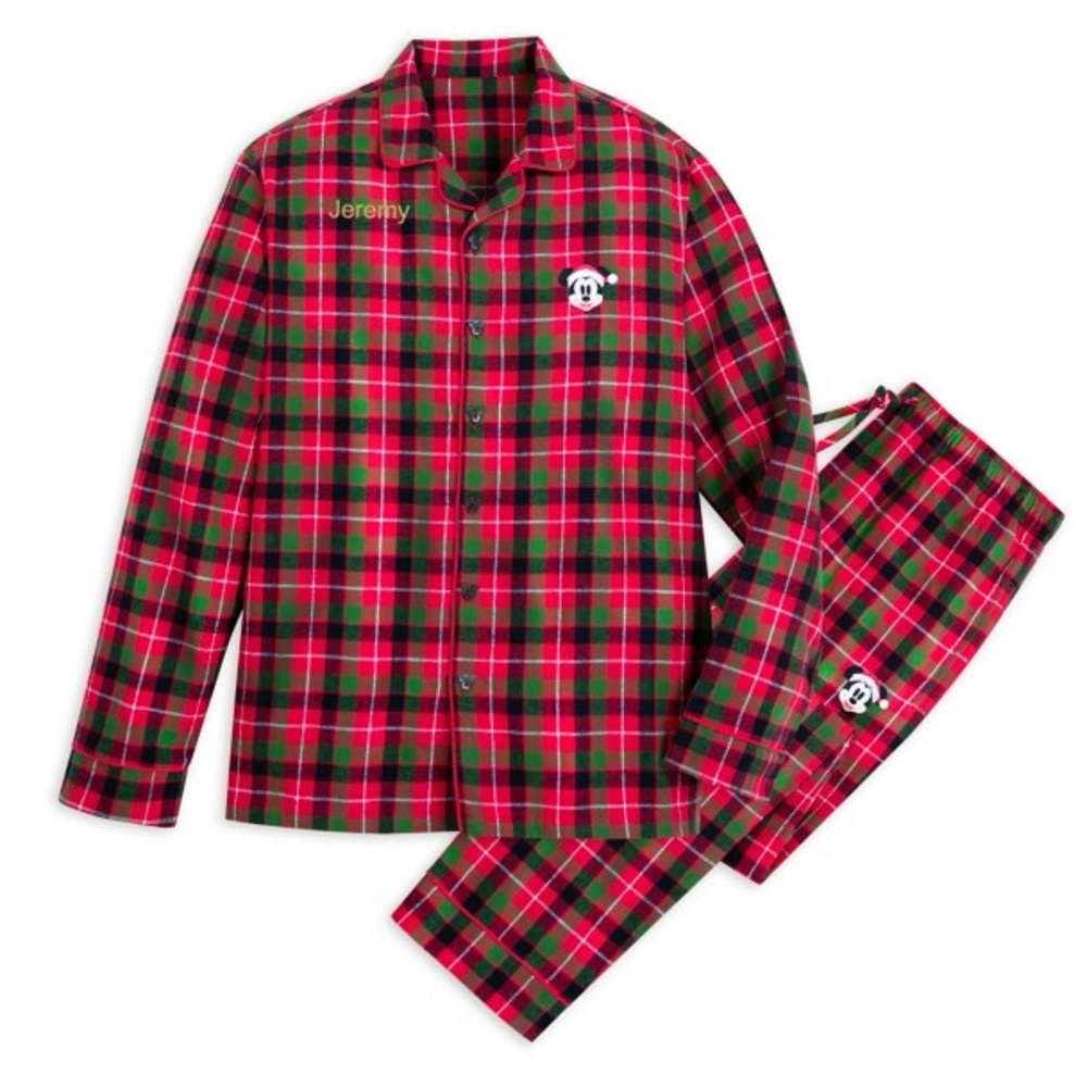 Disney Store Mickey Mouse Plaid Pajamas
